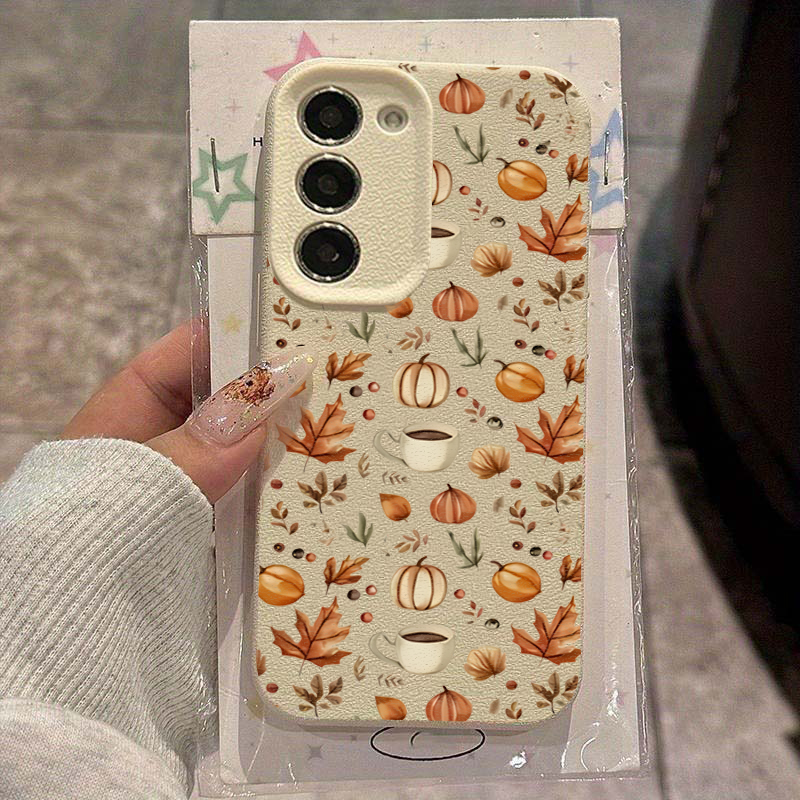 Autumn Pumpkin Coffee Illustra - Samsung Galaxy A55 review and price