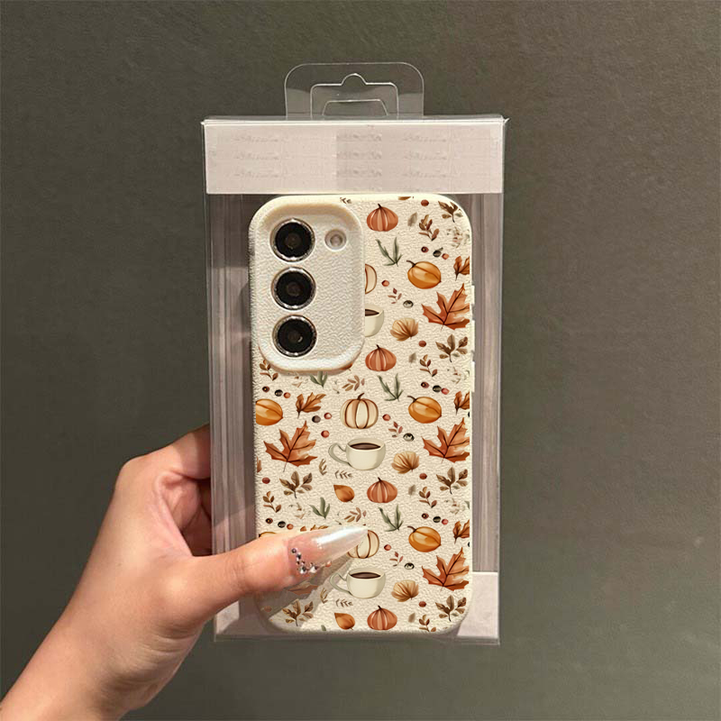 Autumn Pumpkin Coffee Illustra - Samsung Galaxy A55 review and price