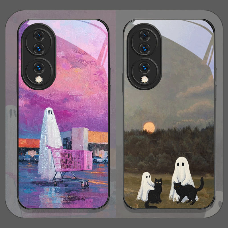 Cute Cartoon Black Cat Ghost P - Huawei Mate 60 review and price