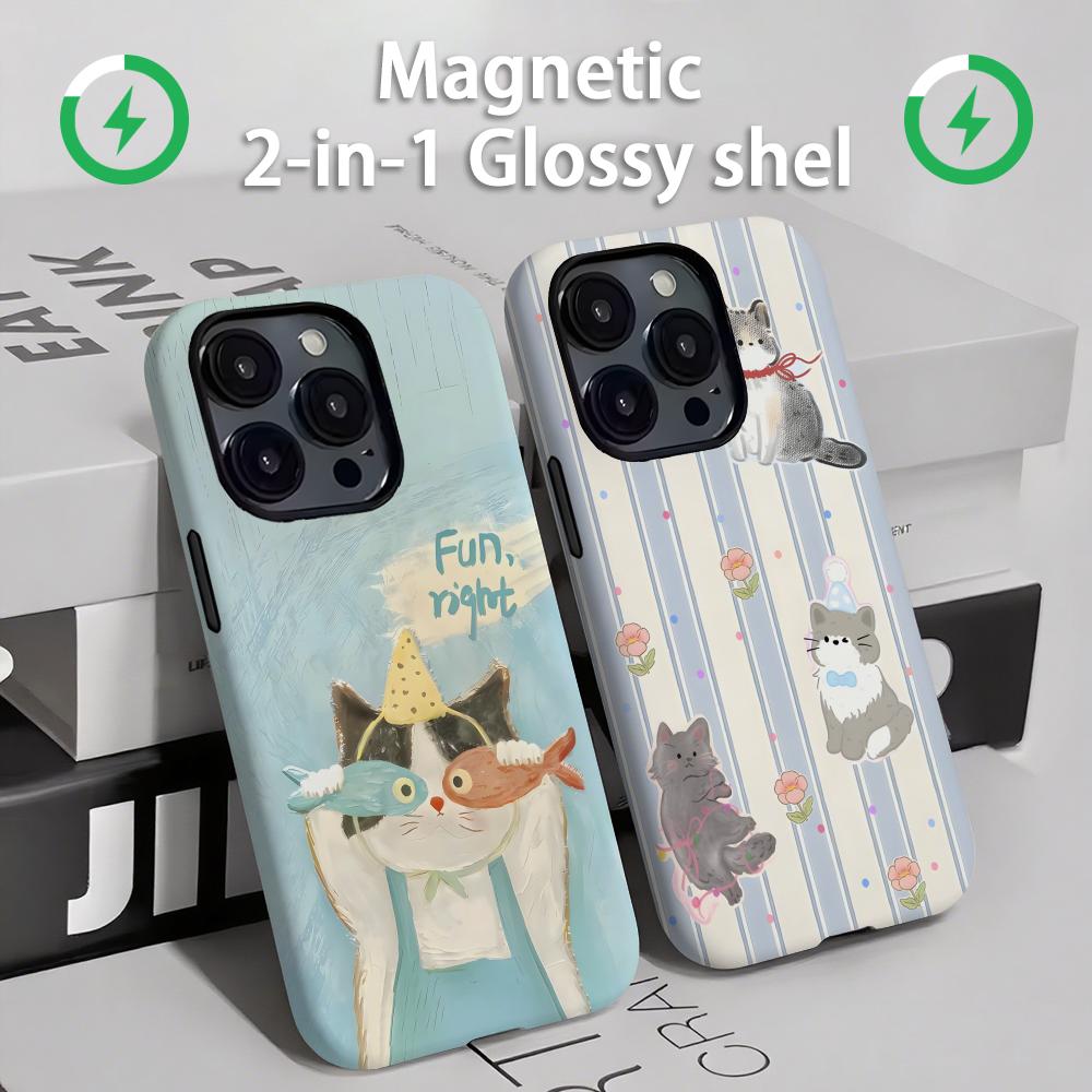Cute cats and dogs  Phone Case - Apple Iphone 15 review and price