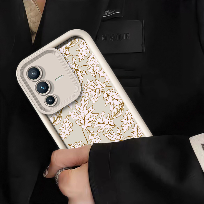 Leaves Pattern Phone Case For  - Vivo V40 review and price