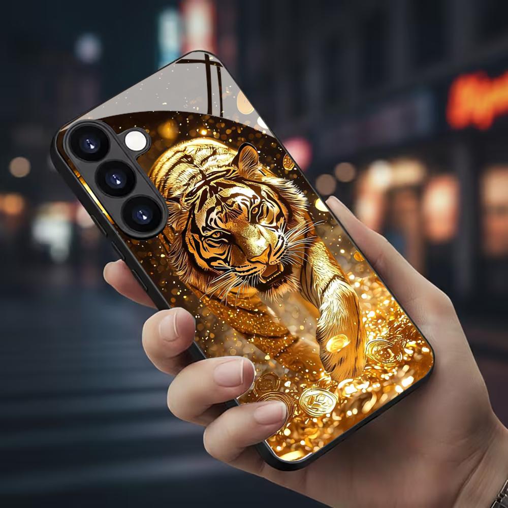 Tiger pattern glass Phone Case - Samsung Galaxy S25 review and price